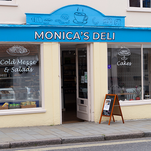 Monica's deli shop front