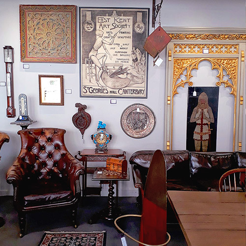 Malthouse Antiques shop interior